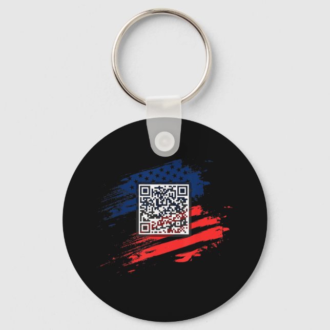 Porte-clés Funny Qr President Trump Dance Code (Recto)