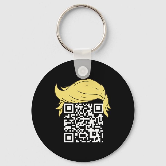 Porte-clés Funny Qr Président Trump Dance Code 2 (Recto)