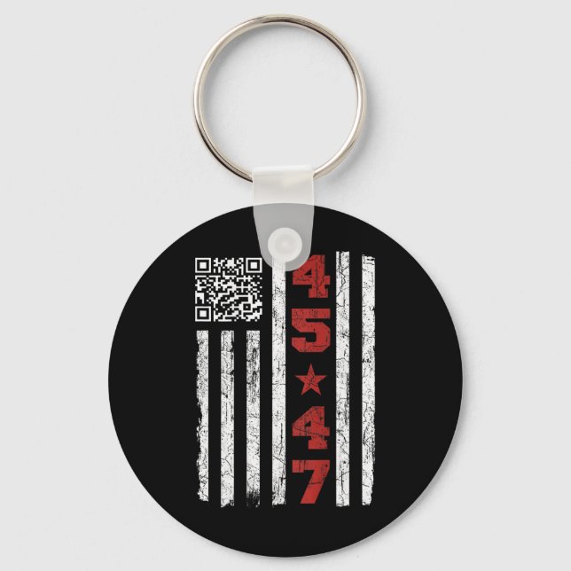 Porte-clés Funny Qr President Trump Dance Code Trump 4547 (su (Recto)