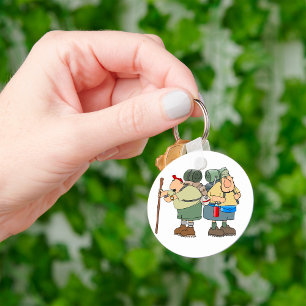 Porte-clés Funny Randonneurs Outdoor Adventure Camping Humour