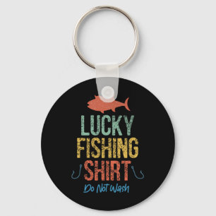 Porte-clés Funny Retro Vintage Lucky Chemise De Pêche Ne Pas