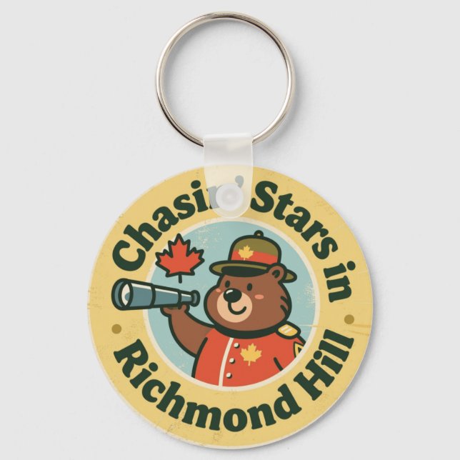 Porte-clés Funny Richmond Hill Stargazer Bear (Recto)