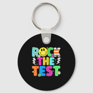 Porte-clés Funny Rock The Test Test Day Professeur étudiant M
