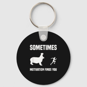 Porte-clés Funny Running Chemise Sport Runner Hippo Motivatio