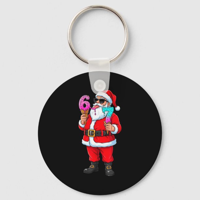 Porte-clés Funny Santa 67 Ice Cream Christmas Drip Xmas Teens (Recto)
