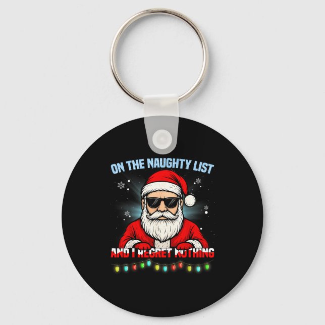 Porte-clés Funny Santa Claus Christmas Xmas For Men Women Boy (Recto)