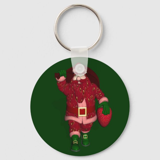 Porte-clés Funny Santa Claus Fraise Farmer (Recto)