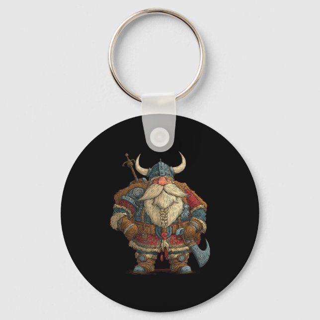 Porte-clés Funny Santa Claus Viking Costume For Boys And Girl (Recto)