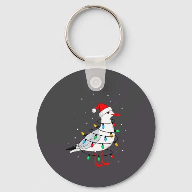 Porte-clés Funny Seagull Bird Christmas Animal Lover  (Recto)