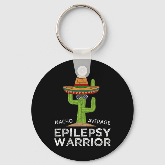 Porte-clés Funny Sensibilisation Epilepsy Warrior (Recto)