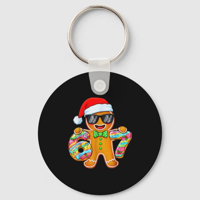 Porte-clés Funny Six Seven 67 Gingerbread Christmas Boys Xmas (Recto)