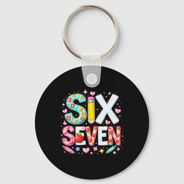 Porte-clés Funny Six Seven 6 7 Teacher Meme Math Clroom Humor (Recto)