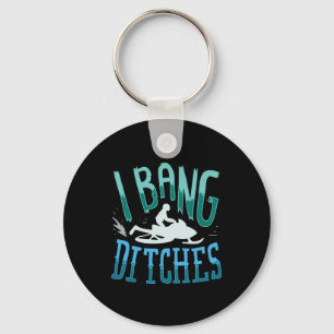 Porte-clés Funny Snowmobiling - I Bang Ditches