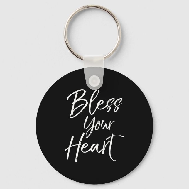 Porte-clés Funny Southern Christian Saying Quote Gift Bless Y (Recto)