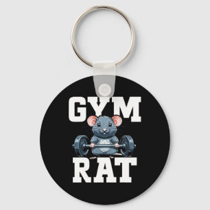 Porte-clés Funny Sport Gymnase Rat Fitness Bodybuilding
