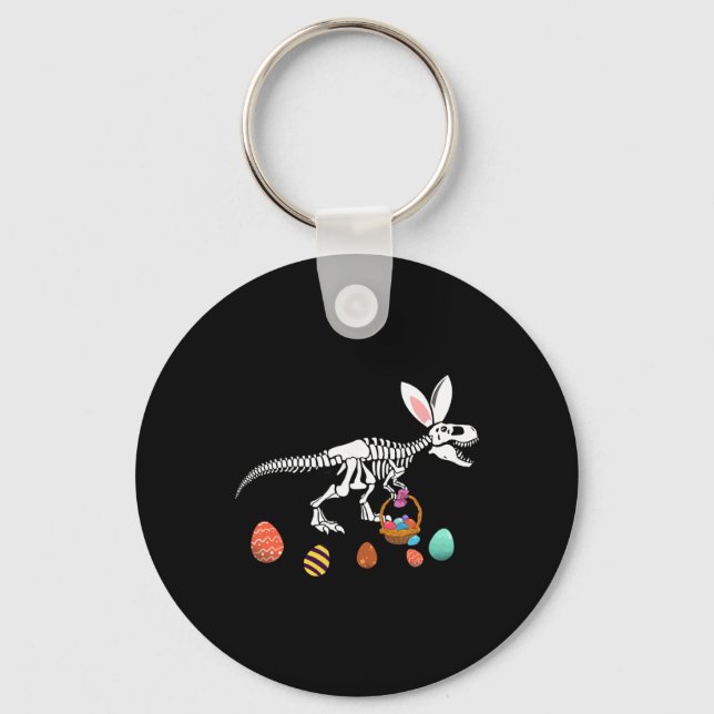 Porte-clés Funny T Rex Easter Skeleton Bunny Sket Egg Hunt Ea (Recto)