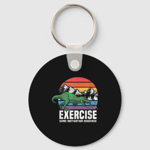 Porte-clés Funny T Rex Gym Exercice Exercice Fitness Motivati