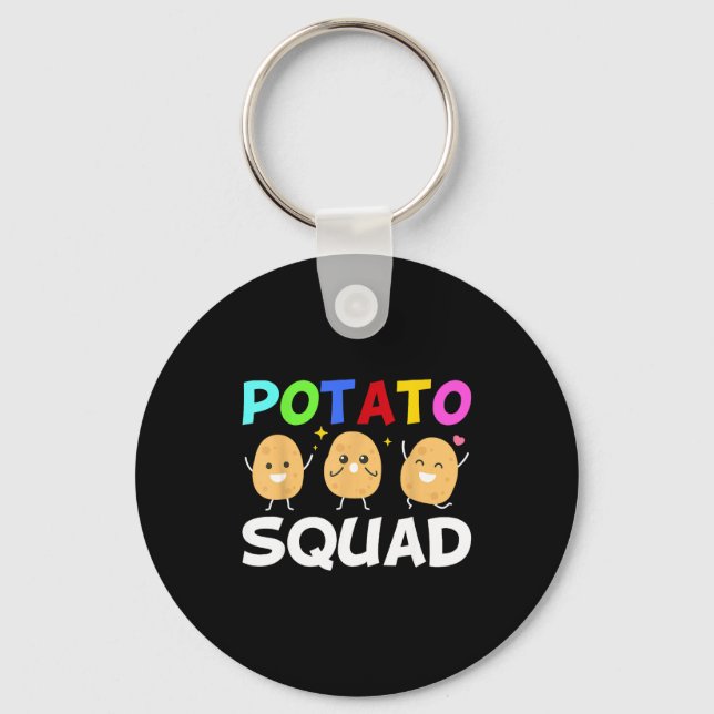 Porte-clés Funny Tato Squad Vegetable Chip Eater French Fries (Recto)