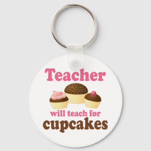 Porte-clés Funny travaillera pour Cupcakes enseignant