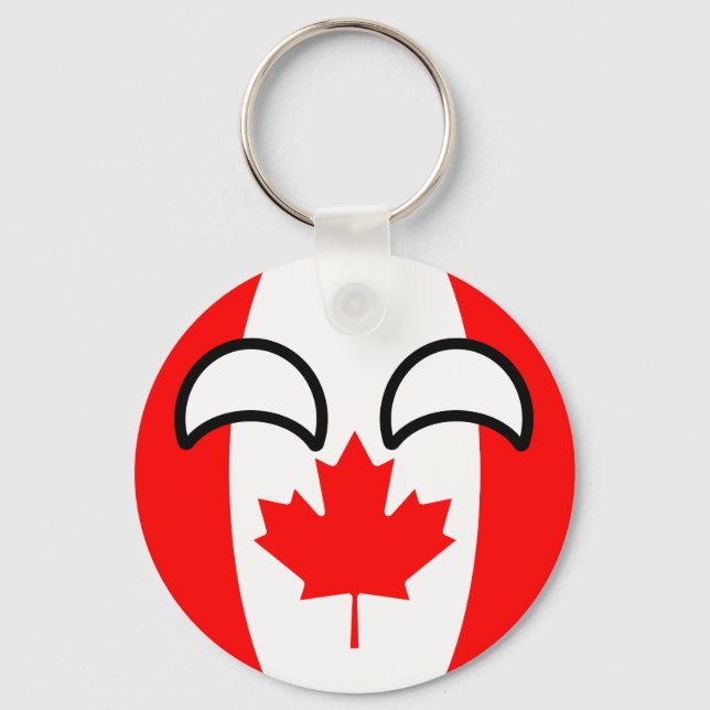 Porte-clés Funny Trending Geeky Canada Camptryball (Recto)