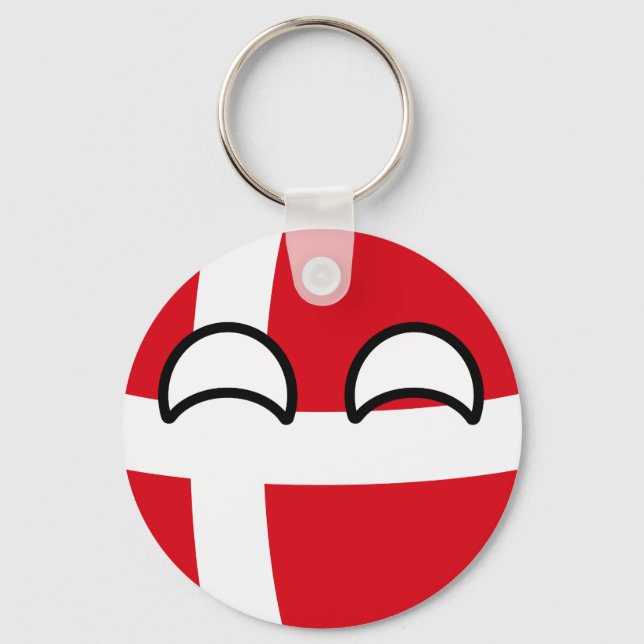 Porte-clés Funny Trending Geeky Danemark Camptryball (Recto)