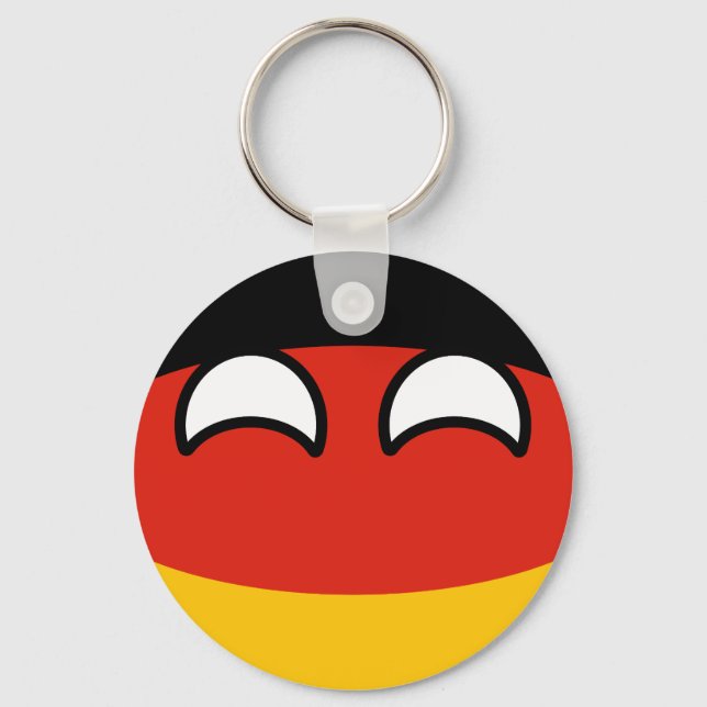 Porte-clés Funny Trending Geeky Germany Countryball (Recto)