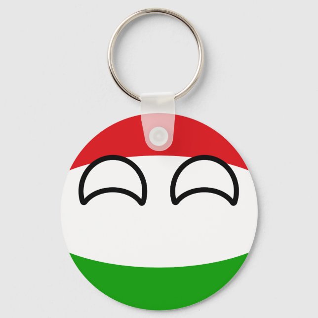Porte-clés Funny Trending Geeky Hungary Countryball (Recto)