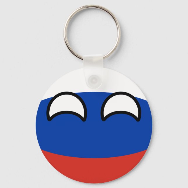 Porte-clés Funny Trending Geeky Russia Countryball (Recto)