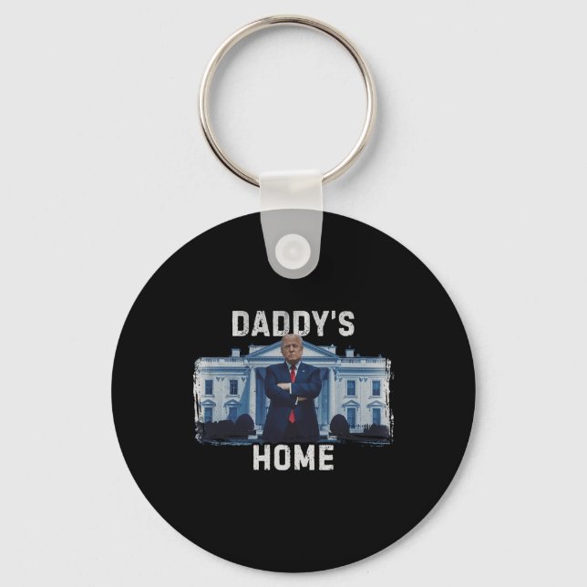 Porte-clés Funny Trump Daddy’s Home Maison Blanche 2024 1 (Recto)