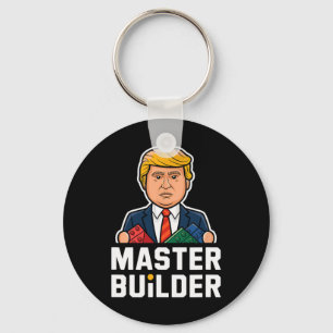 Porte-clés Funny Trump Master Builder Blocs Cadeau