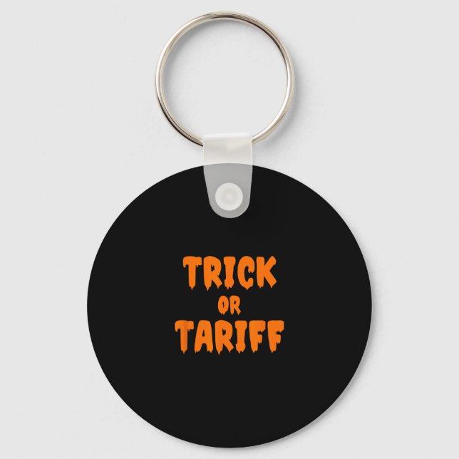 Porte-clés Funny Trump - Trick Or Tariff  (Recto)