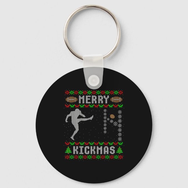 Porte-clés Funny Ugly Christmas Football Srt Team Kicker  (Recto)