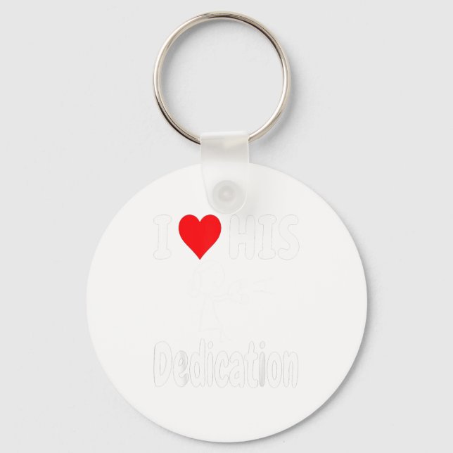 Porte-clés Funny Valentine's Day Couple Matching I Love His D (Recto)