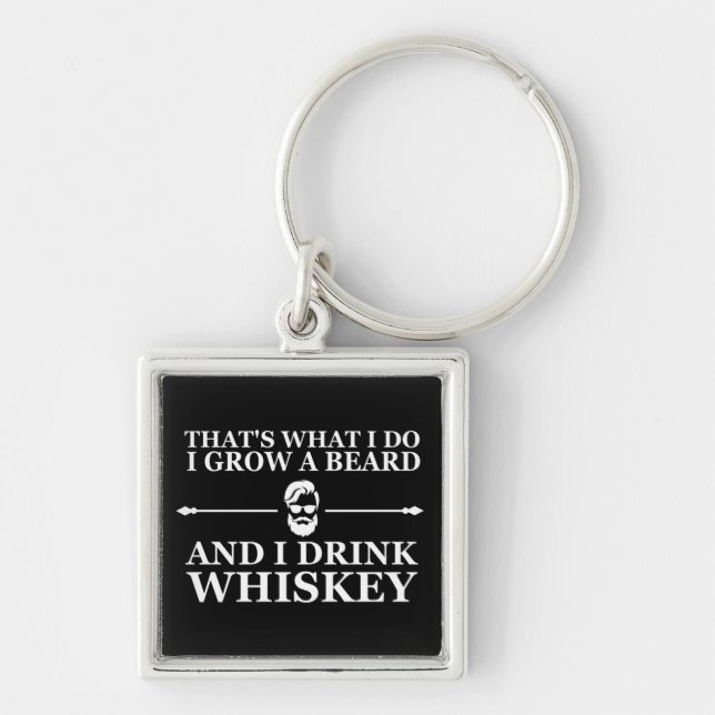 Porte-clés funny whisky drinker quote (Devant)