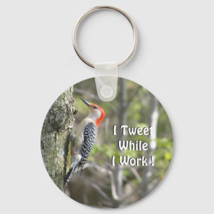 Porte-clés Funny Woodpecker Tweeter