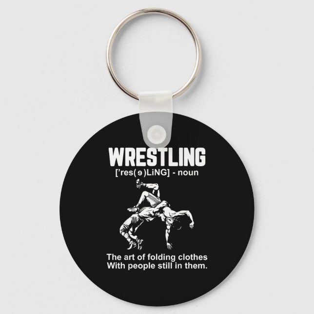 Porte-clés Funny Wrestling Definition The Art Of Folding Clot (Recto)