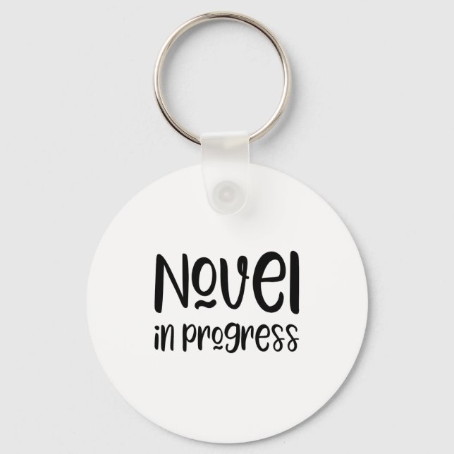 Porte-clés Funny Writer Slogan  (Recto)