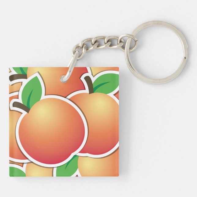 Porte-clés Funy peach (Dos)