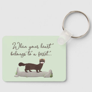 Porte-clés Furet ! Cadeau mignon pour un ami qui aime les fur