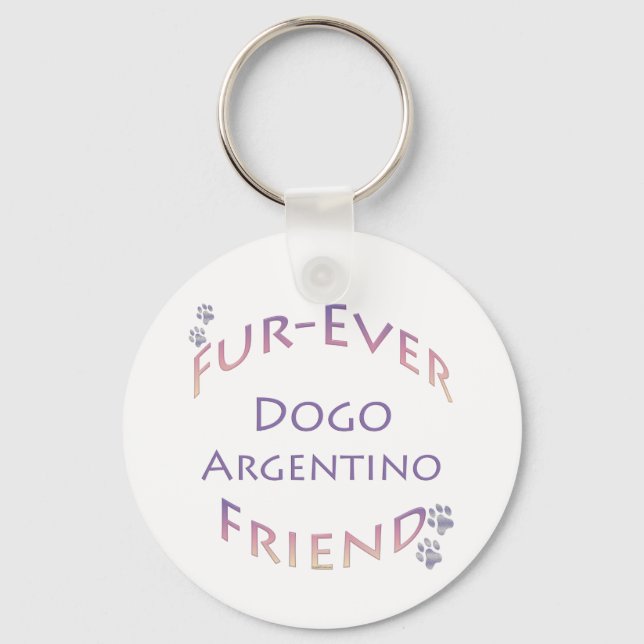 Porte-clés Furever Dogo Argentino (Recto)