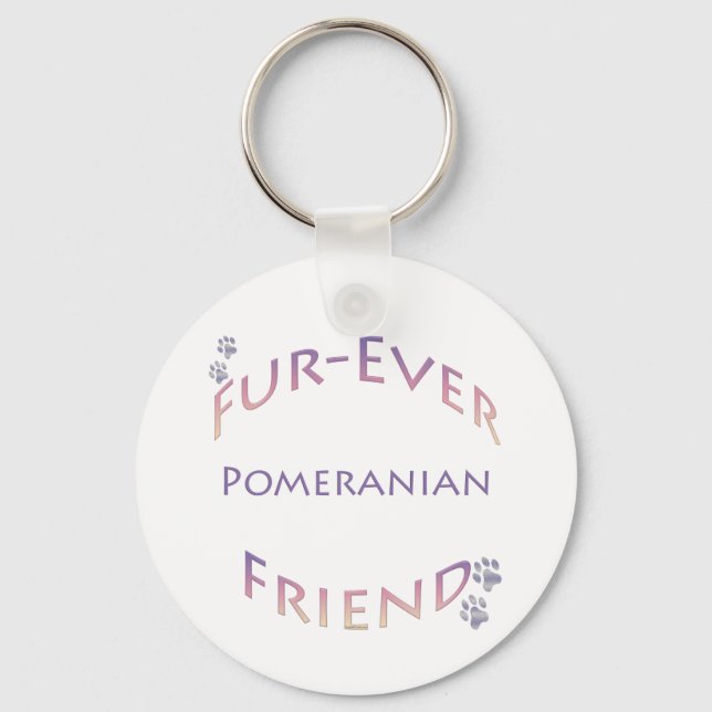 Porte-clés Furever Poméran (Recto)