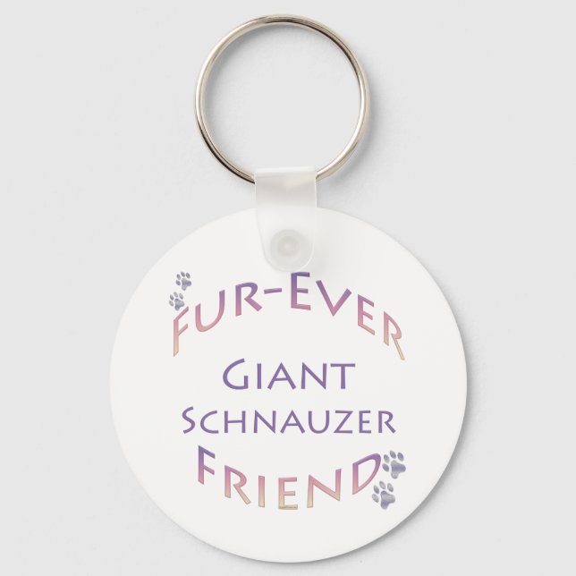 Porte-clés Furever Schnauzer géant (Recto)