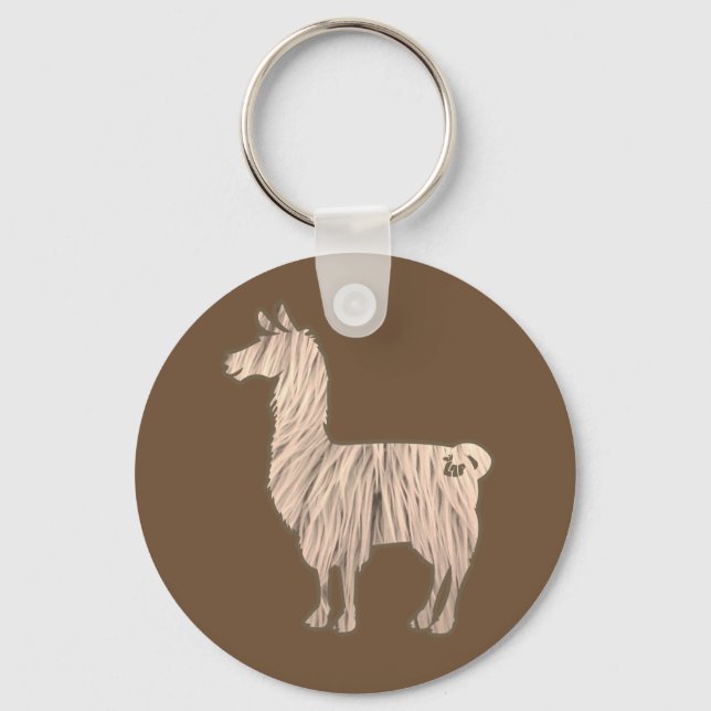 Porte-clés Furry Llama Keychain (Recto)