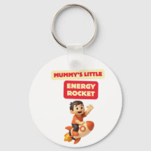 Porte-clés fusée d'énergie de la petite mummy