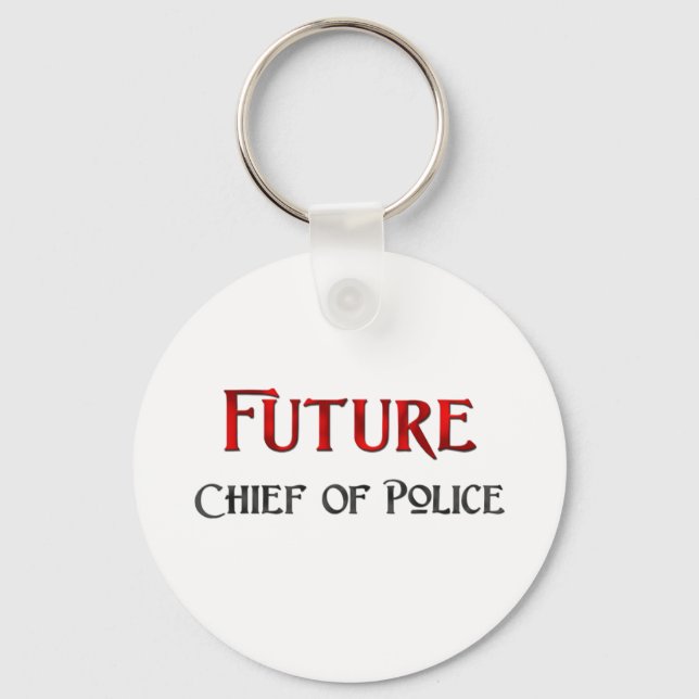 Porte-clés Futur Chef De Police (Recto)