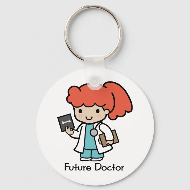 Porte-clés Futur Docteur - Fille (Recto)