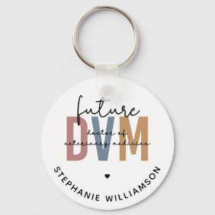Porte-clés Futur DVM sur mesure Docteur en médecine vétérinai