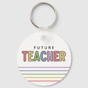 Porte-clés Futur enseignant coloré mignon