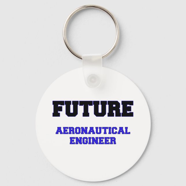 Porte-clés Futur ingénieur aéronautique (Recto)