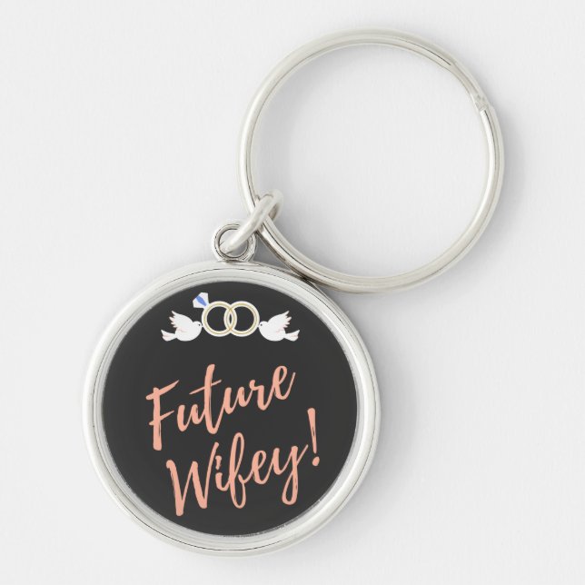 Porte-clés Future Wifey Love Birds  Keychain (Devant)